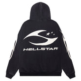Hellstar Flame Printed Zip Hoodie